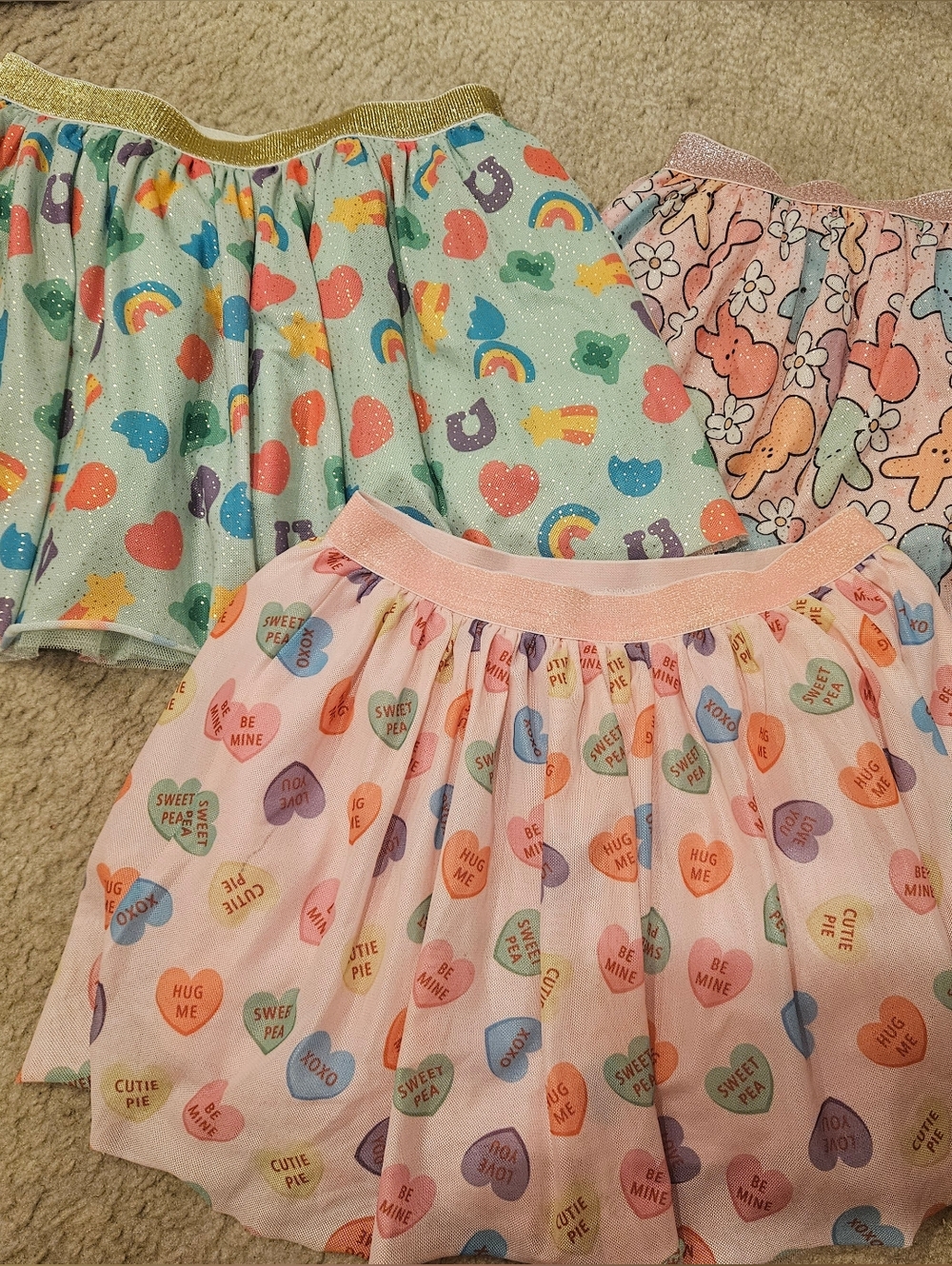 Cheeky Plum 6-8 Tulle Girls Holiday Skirts X3